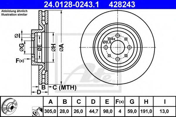 Тормозной диск 23-0915C METELLI