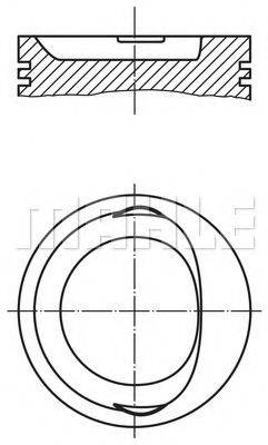 Поршень 568 10 00 MAHLE ORIGINAL