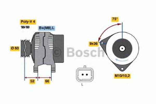 Генератор 0 986 045 221 BOSCH