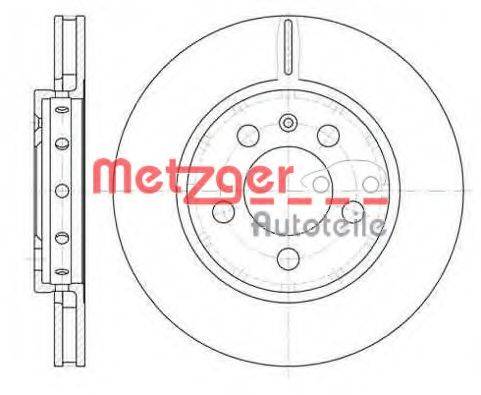 Тормозной диск 6110190 METZGER