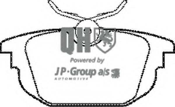 Комплект тормозных колодок, дисковый тормоз 3363700419 JP GROUP