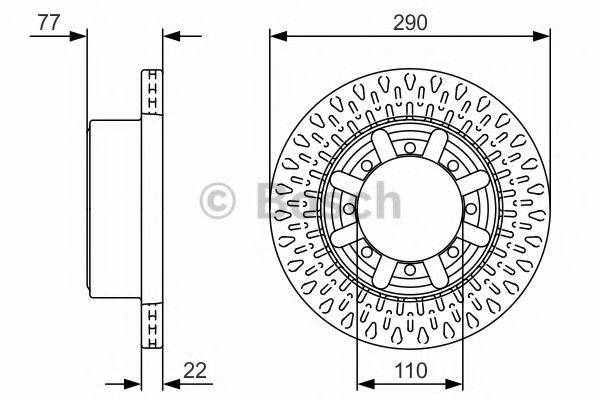 Тормозной диск 0 986 479 V18 BOSCH