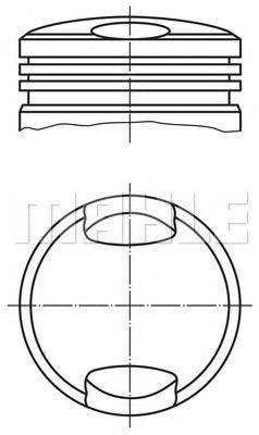 Поршень 081 30 01 MAHLE ORIGINAL