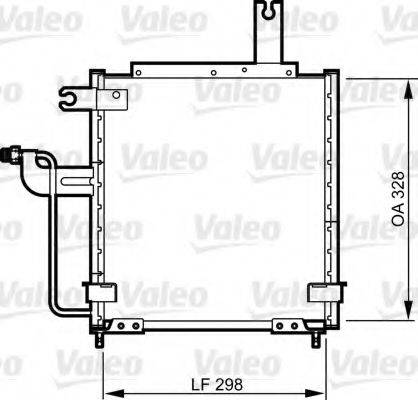 Конденсатор, кондиционер 814258 VALEO