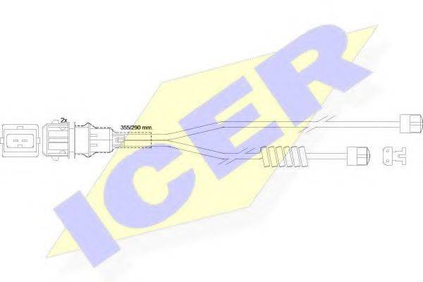 Сигнализатор, износ тормозных колодок 610254 E C ICER