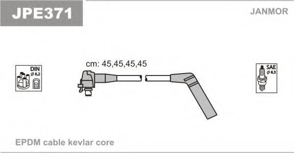 Комплект проводов зажигания JPE371 JANMOR