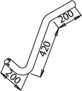 Труба выхлопного газа 51183 DINEX