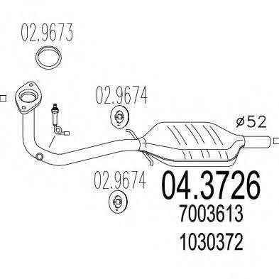 Катализатор 04.3726 MTS