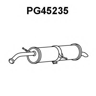 Глушитель выхлопных газов конечный PG45235 VENEPORTE