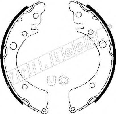 Комплект тормозных колодок 1044.006 fri.tech.