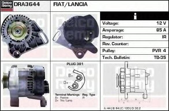 Генератор DRA3644 REMY