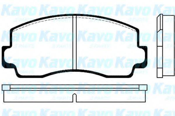 Комплект тормозных колодок, дисковый тормоз BP-5500 KAVO PARTS