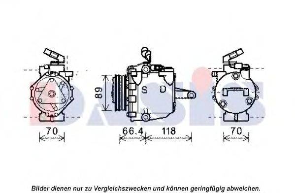 Компрессор, кондиционер 851966N AKS DASIS
