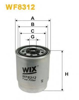 Фильтр топливный WF8312 WIX FILTERS