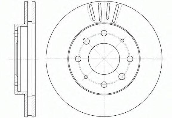 Тормозной диск DI-528 JAPANPARTS