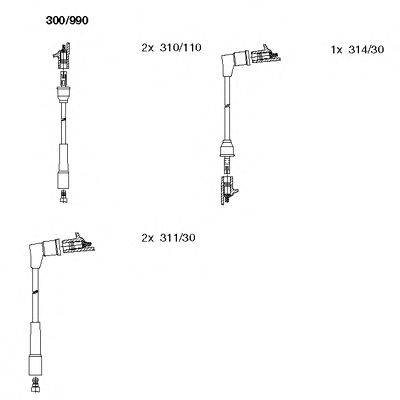 Комплект электропроводки 300/990 BREMI