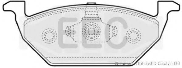 Комплект тормозных колодок, дисковый тормоз BRP1062 EEC
