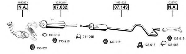 Система выпуска ОГ FO075615 ASMET