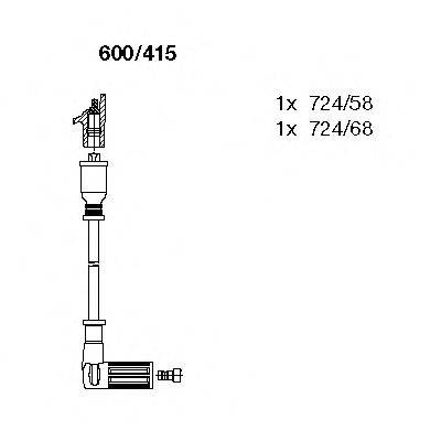 Комплект проводов зажигания 600/415 BREMI