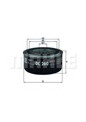 OC 260 KNECHT Фильтр масляный OC 260 KNECHT