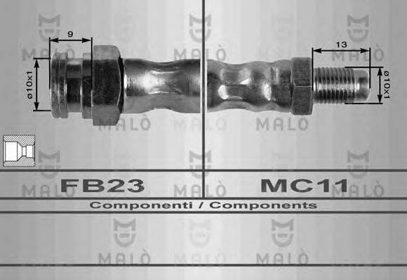 Тормозной шланг 80198 MALO