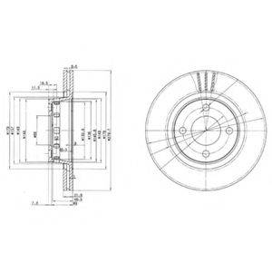 Тормозной диск BG2784 DELPHI