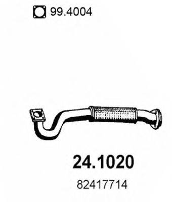 Труба выхлопного газа 24.1020 ASSO