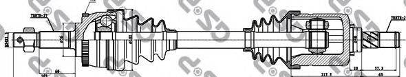 Приводной вал 241025 GSP