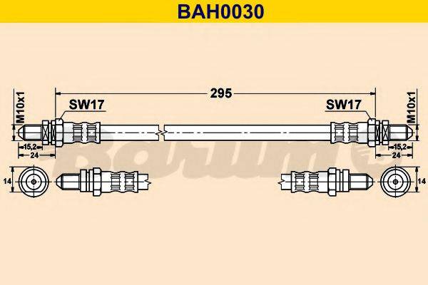 Тормозной шланг BAH0030 BARUM