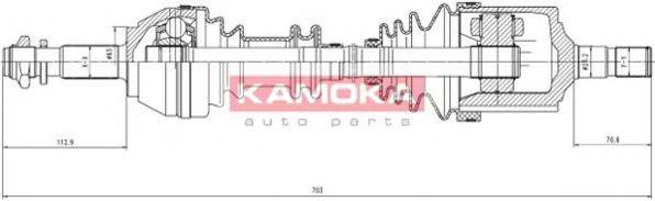 Приводной вал CT1138913 KAMOKA