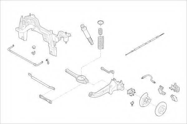 Подвеска колеса FORD-15487-R DELPHI