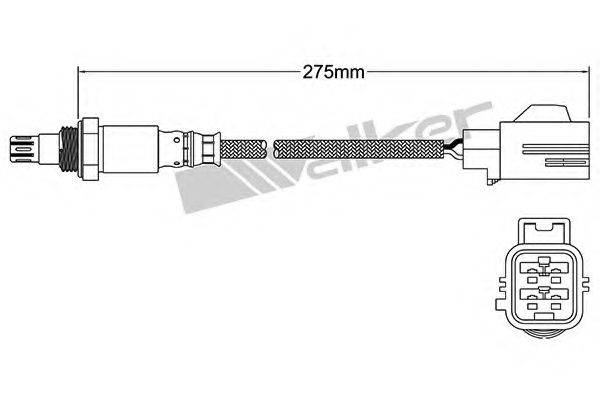 Лямбда-зонд 250-54072 WALKER PRODUCTS