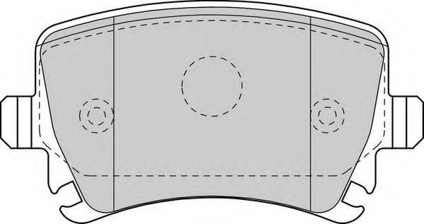 Комплект тормозных колодок, дисковый тормоз DBP391636 DURON
