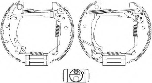 Комплект тормозных колодок 8DB 355 004-521 HELLA