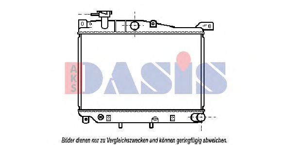 Радиатор, охлаждение двигателя 110050N AKS DASIS