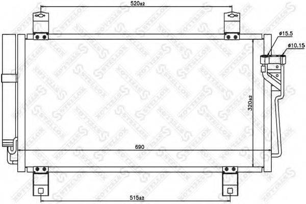 10-45642-SX STELLOX Конденсатор 10-45642-SX STELLOX
