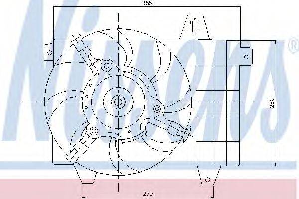 Вентилятор, охлаждение двигателя 85072 NISSENS