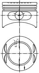Поршень 99380620 KOLBENSCHMIDT