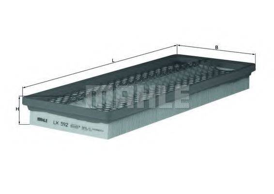 LX 592 KNECHT Фильтр воздушный LX 592 KNECHT
