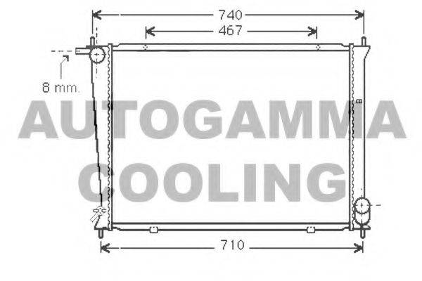 Теплообменник 104268 AUTOGAMMA