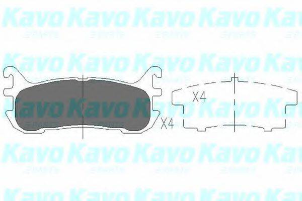 Комплект тормозных колодок, дисковый тормоз KBP-4540 KAVO PARTS