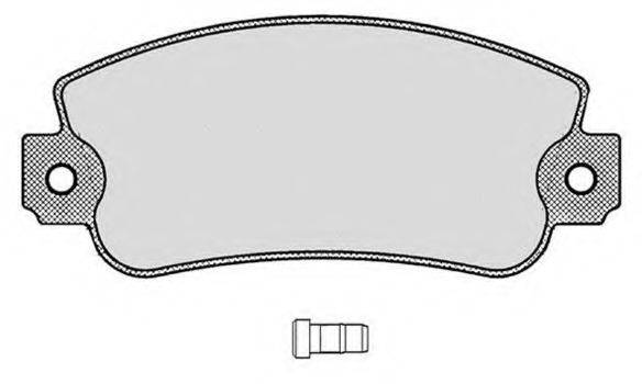 Комплект тормозных колодок, дисковый тормоз RA.0250.0 RAICAM
