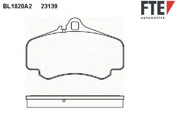 Комплект тормозных колодок BL1820A2 FTE