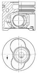 Поршень 41092600 KOLBENSCHMIDT