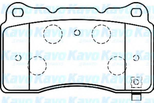 Комплект тормозных колодок, дисковый тормоз BP-5539 KAVO PARTS