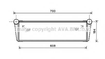 Радиатор, охлаждение двигателя PR2067 AVA QUALITY COOLING