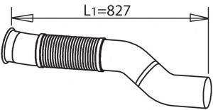 Труба выхлопного газа 56259 DINEX