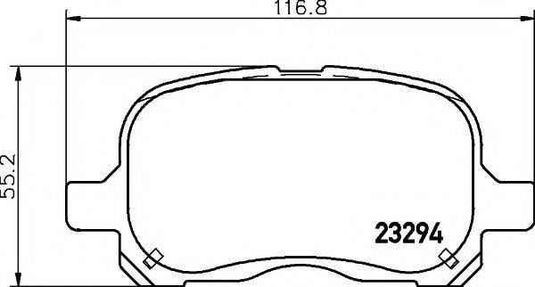 23294/16,5мм Тормозные колодки PAGID T1229 PAGID 23294/16,5мм Тормозные колодки PAGID T1229 PAGID