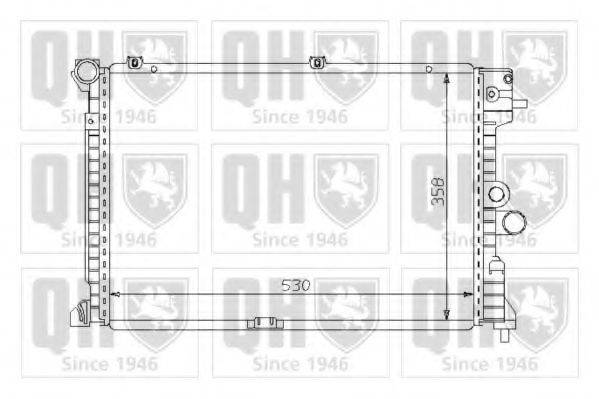 Радиатор, охлаждение двигателя QER1249 QUINTON HAZELL