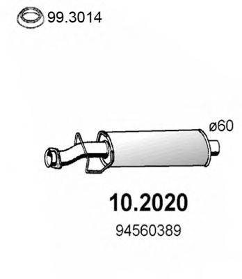 Предглушитель выхлопных газов 10.2020 ASSO